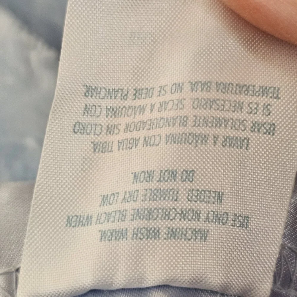Small Wonders Baby‎ Blanket Light Blue Satin Trim Back Swirl Plush Soft